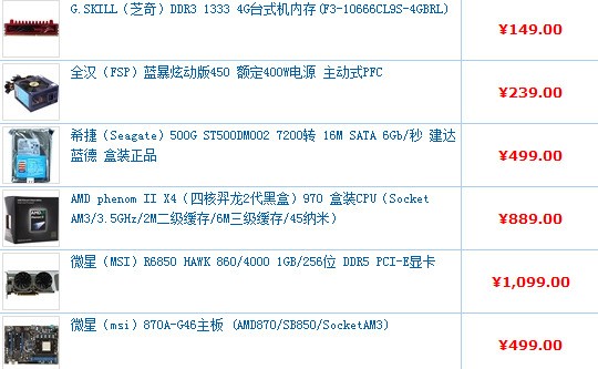 现在流行电脑主机配置表，深度解读与选择建议